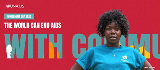 WORLD _AIDS DAY 2023 - THE WORLD CAN END AIDS WITH COMMUNITIES LEADING THE WAY