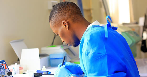Researcher Denis Katumba at the Joint Clinical Research Centre in Uganda. The facility is a key partner in the Western-led IMMUNEQUITY project to develop an accessible, equitable cure for HIV. (Submitted)