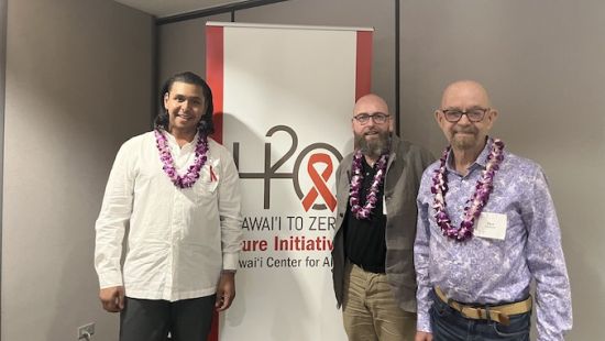 Adam Castillejo, Marc Franke and Paul Edmonds shared their stories overcoming HIV at the Hawai?i to Zero conference.