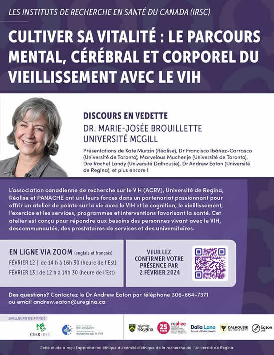 Cultiver sa vitalité : le parcours mental, cérébral et corporel du vieillissement avec le VIH Cultiver sa vitalité : le parcours mental, cérébral et corporel du vieillissement avec le VIH